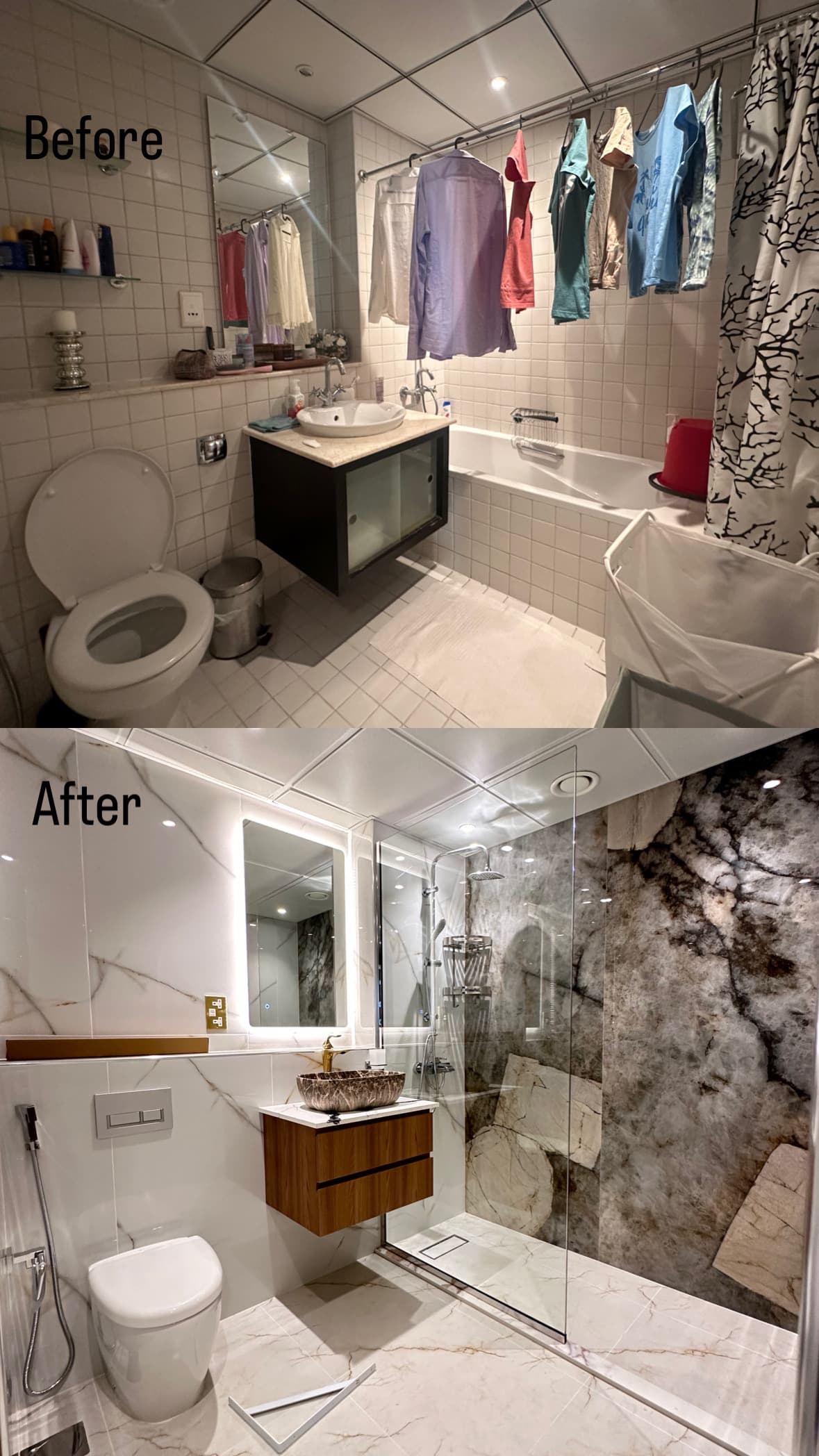 Before and after renovation transformation 2