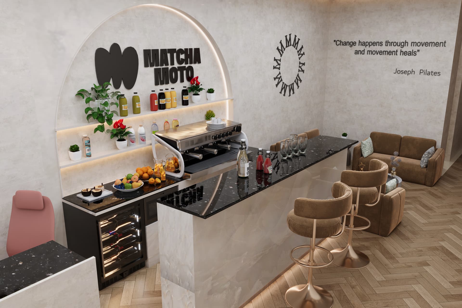 Pilates studio commercial fit-out in Dubai